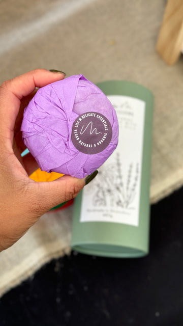 Lavender Essential Oil Bath Fizzer