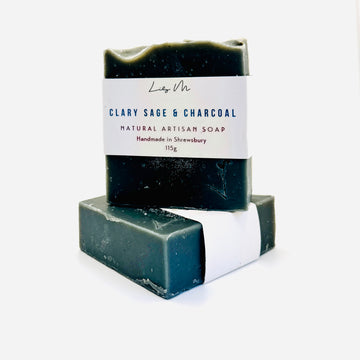 Clary Sage & Charcoal Soap Body Bars