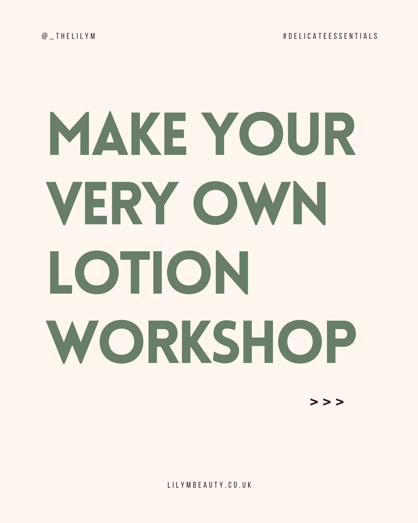 Lotion Making Workshop 🧴✨🫙🍦