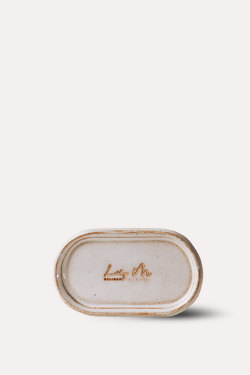 Black zippered case on a white background