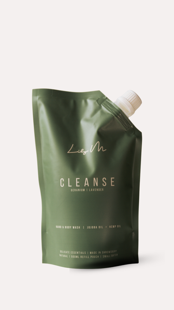 Refill Pouch Cleanse Geranium & Lavender Hand & Body Wash - 500ml