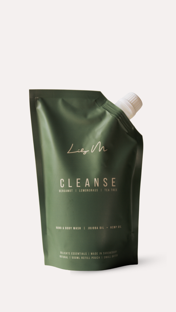 Refill Pouch Cleanse Lemongrass Bergamot & Tea Tree Hand & Body Wash - 500ml
