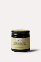 Jar of 'Total Cleanse' candle with a black lid on a white background