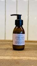 100ml travel size amber glass bottle with a pump for easy application