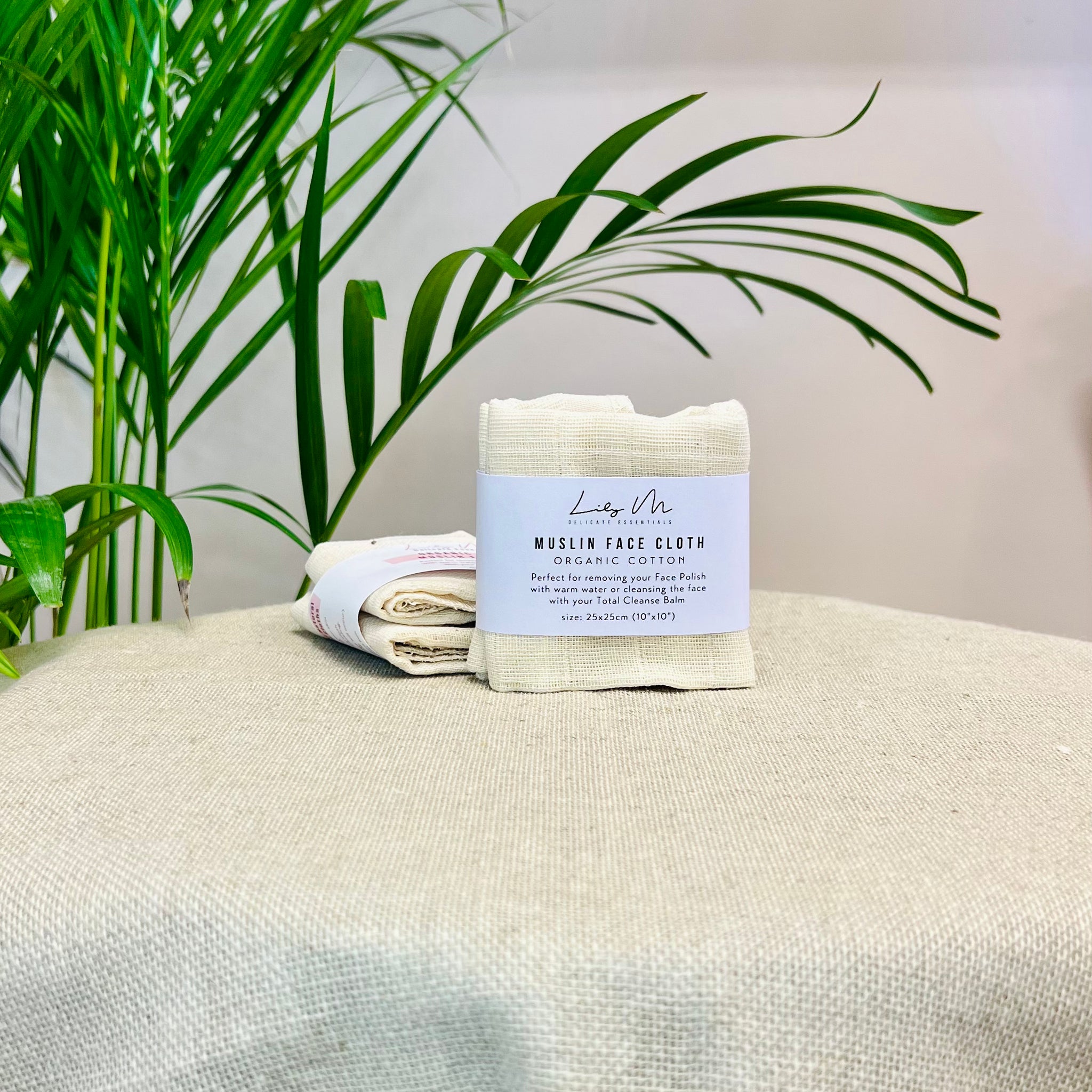 Organic Cotton Muslin Facecloth