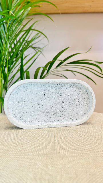 Concrete Oval Tray